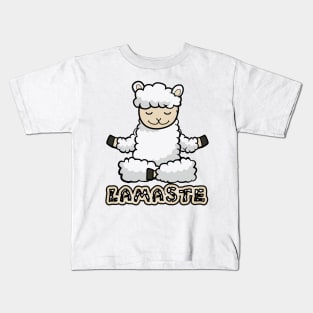 lamaste lama yoga Kids T-Shirt